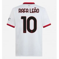 AC Milan Rafael Leao #10 Vieraspaita 2024-25 Lyhythihainen